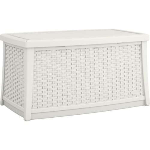 Suncast Commercial Elements Coffee Table with Storage, White